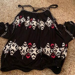 FREE PEOPLE black blouse.